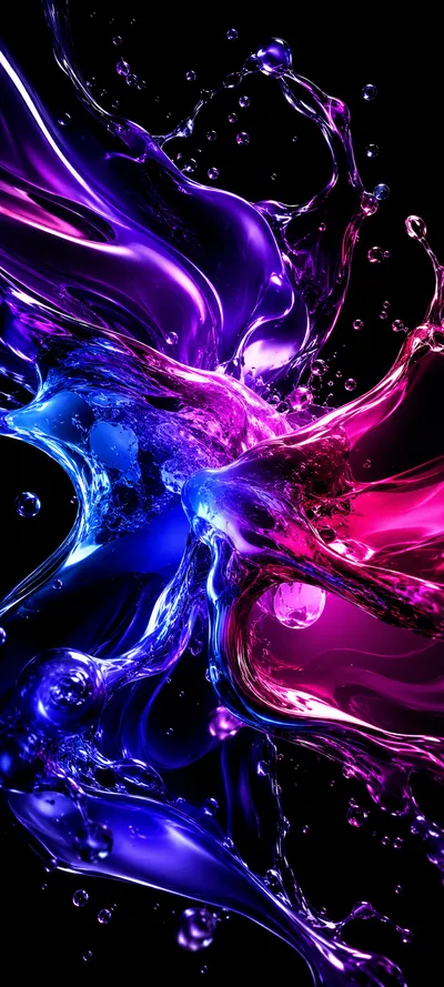 Violet Paint Splash