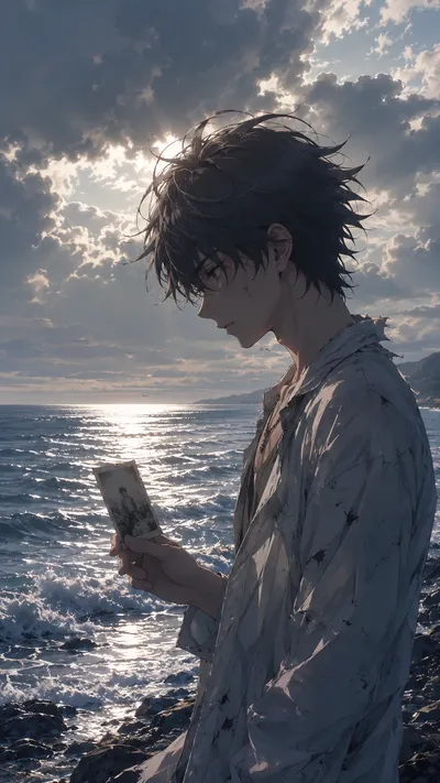 Seaside Letter At Dusk