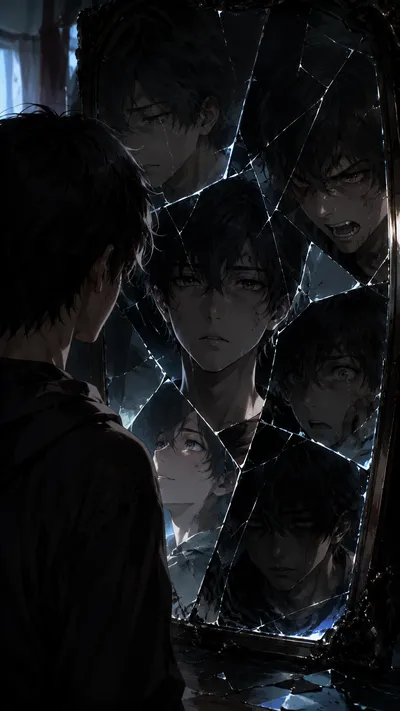 Shattered Mirror Many Faces