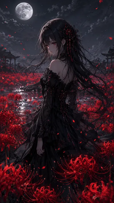 Spider Lily Moonlit Mourning