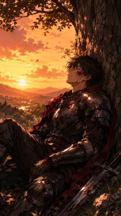 Wounded Knight Sunset Rest
