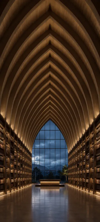 Blue Hour Symmetrical Library