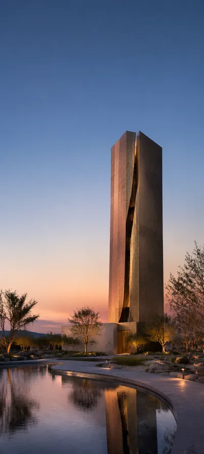 Bronze Tower Gradient Dusk