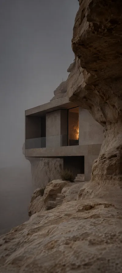 Fog Luminous Desert House