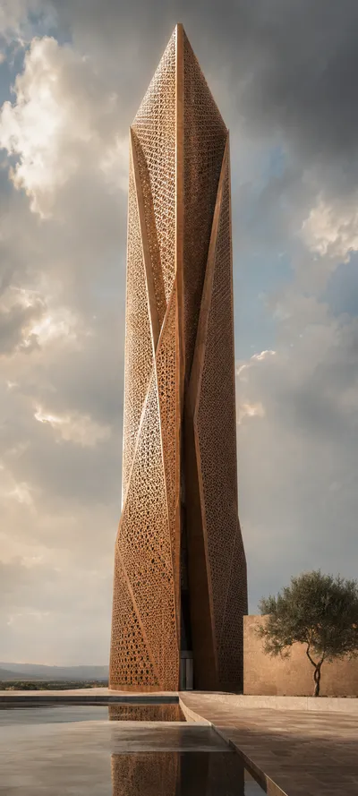 Monumental Bronze Tower