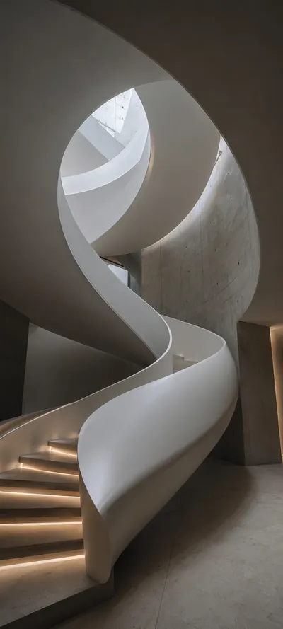 Overcast Sculptural Staircase