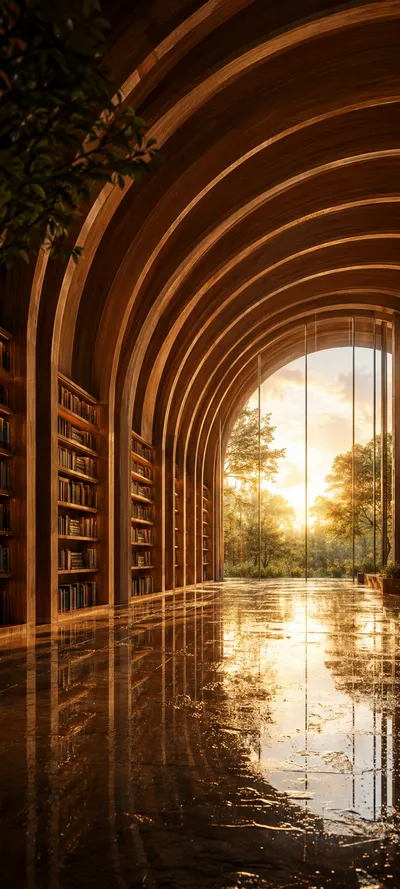 Rainwashed Golden Library