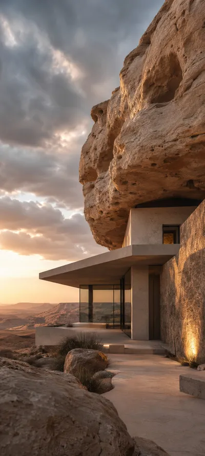 Storm Sunrise Desert House