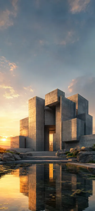 Sunrise Brutalist Museum