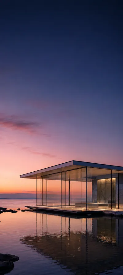 Twilight Gallery Glass Pavilion