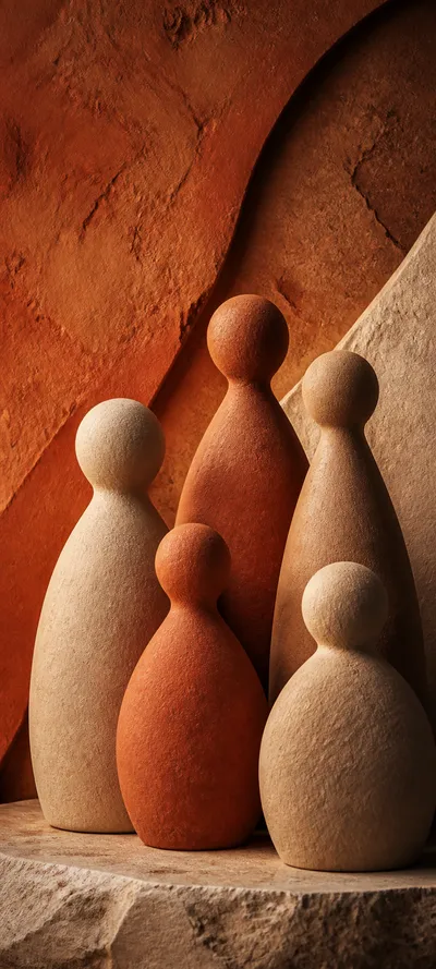 Material Study Clay Figures