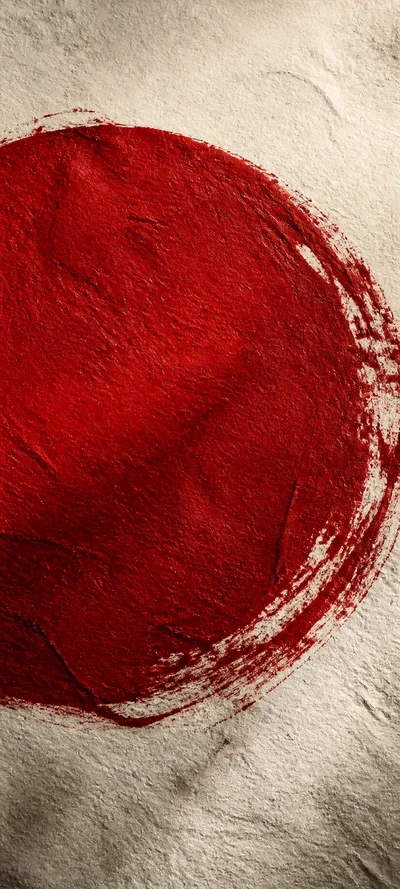 Material Study Minimal Red Circle