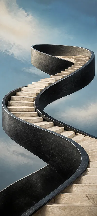 Material Study Surreal Stair