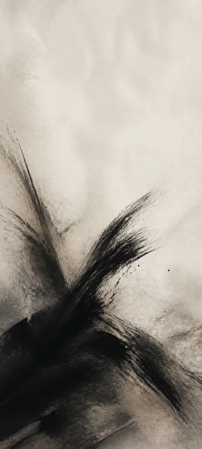 Minimal Masterwork Charcoal Gesture
