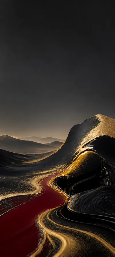 Minimal Masterwork Lacquer Landscape