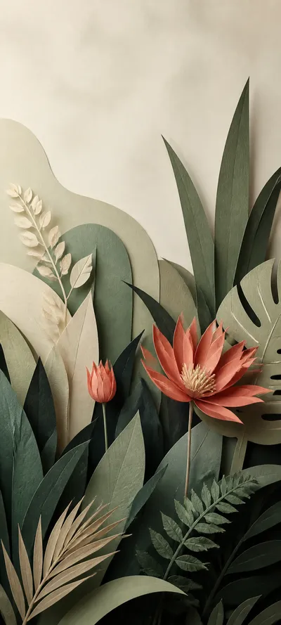 Minimal Masterwork Paper Cut Garden
