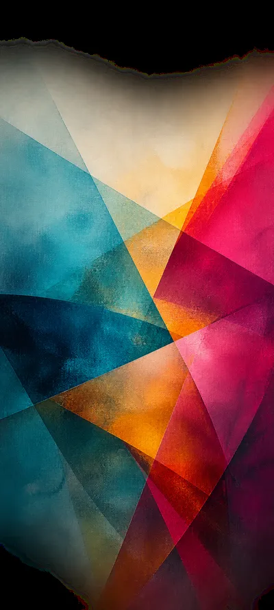 Minimal Masterwork Prismatic Canvas