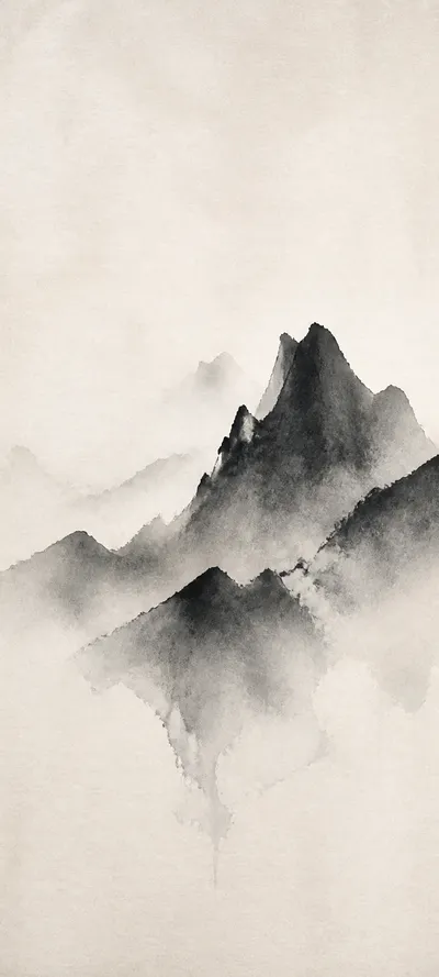 Minimal Masterwork Sumi Mountain