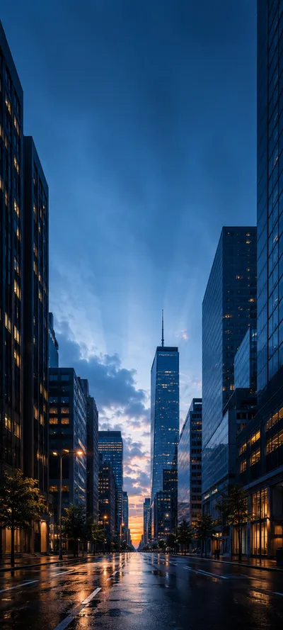 Blue Hour Downtown Canyon