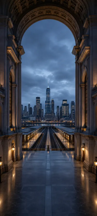 Blue Hour Symmetrical Station