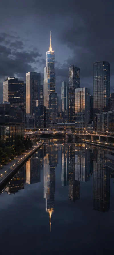 Elevated Low Key Skyline