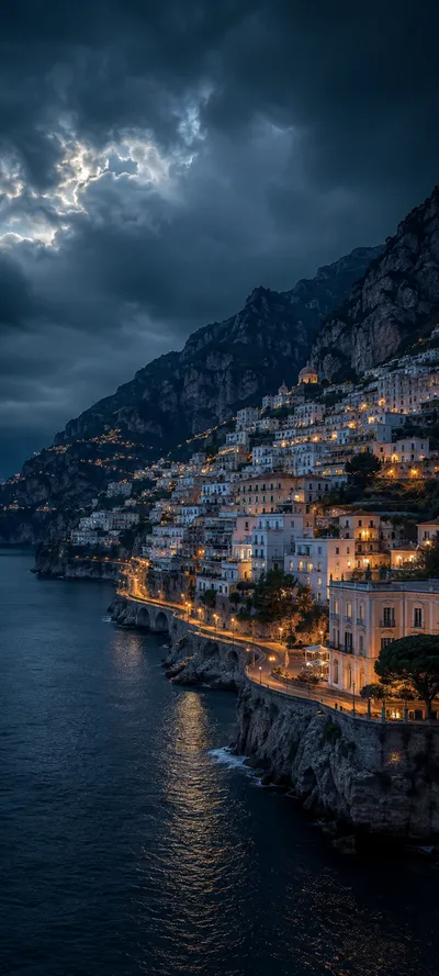 Storm Blue Hour Coast