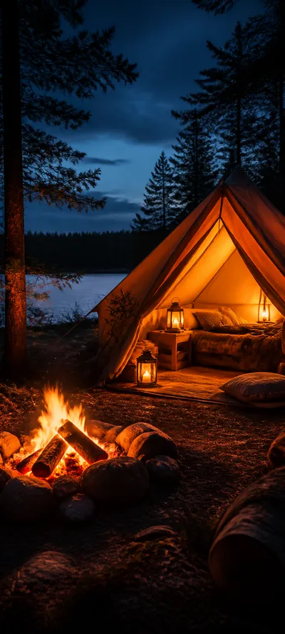 Blue Hour Campfire Tent V2