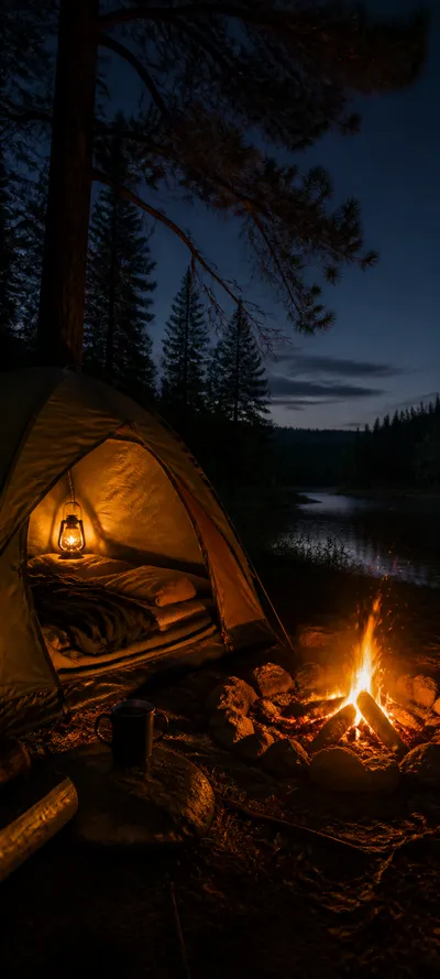 Blue Hour Campfire Tent V3