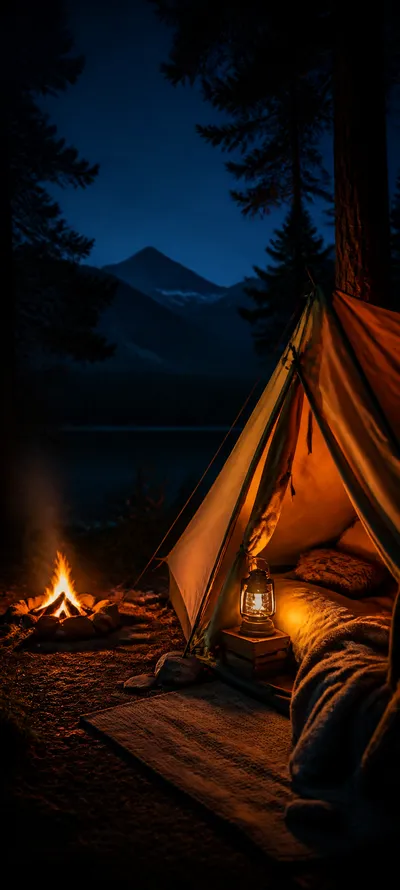 Blue Hour Campfire Tent