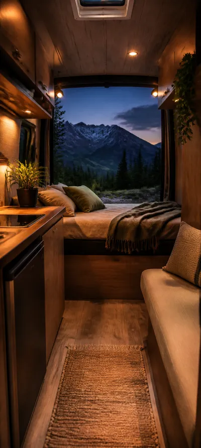 Blue Hour Cozy Camper