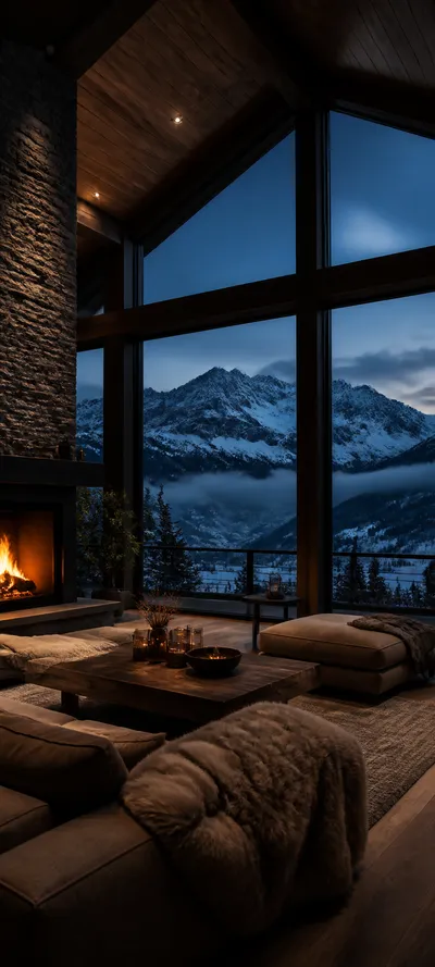 Blue Hour Mountain Chalet