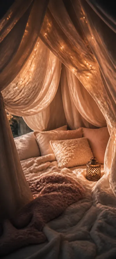 Cinematic Dawn Blanket Fort