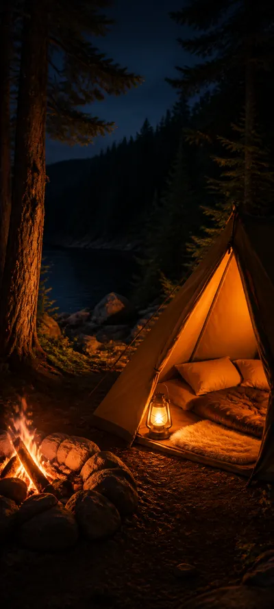 Minimal Luxe Campfire Tent