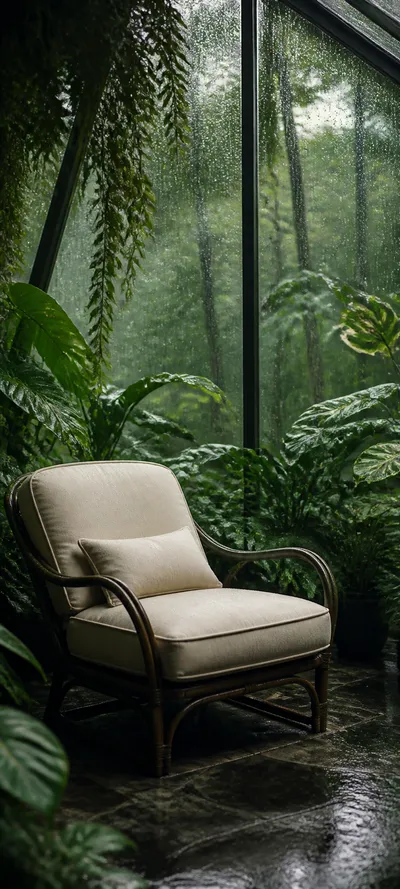 Minimal Luxe Greenhouse Rain