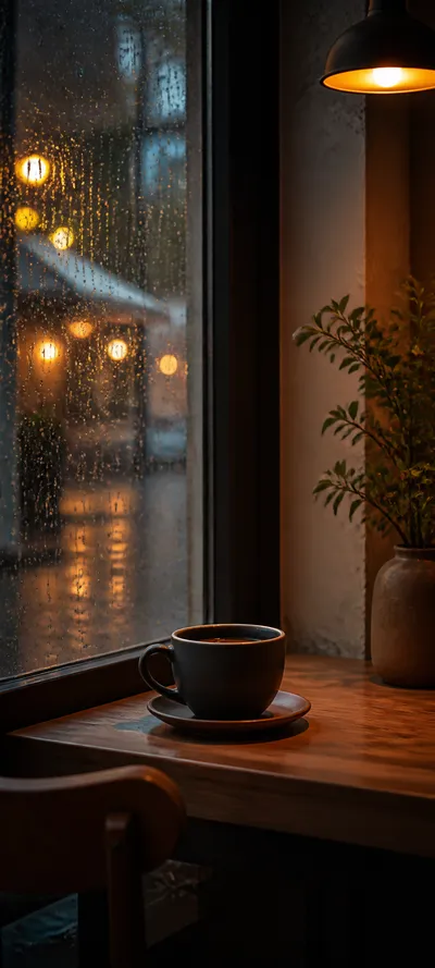 Minimal Luxe Rainy Caf