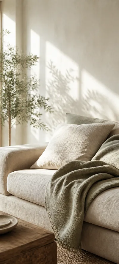 Minimal Luxe Sunlit Sofa