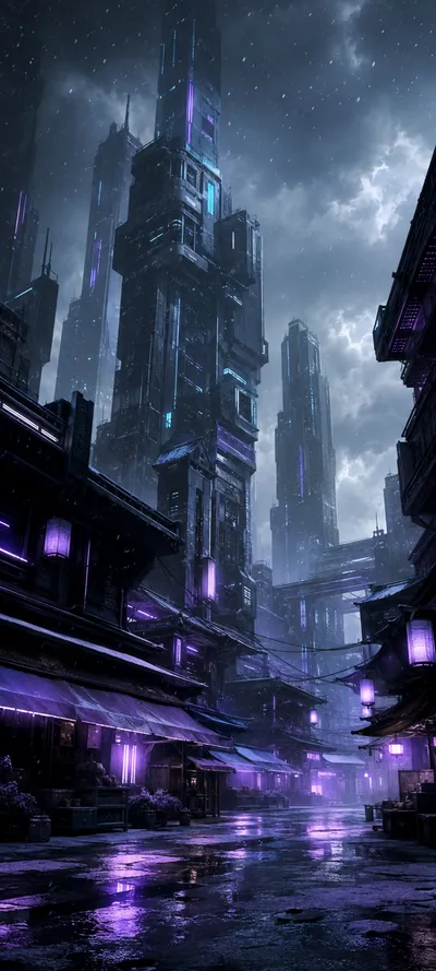 Snowfall Neon Market