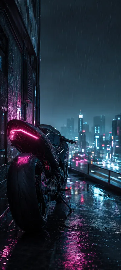 Traffic Bokeh Rain Alley