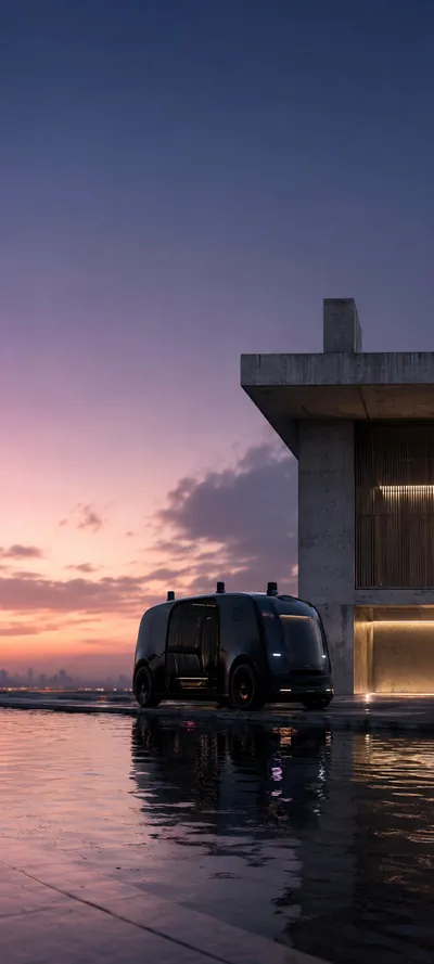 Twilight Concrete Taxi