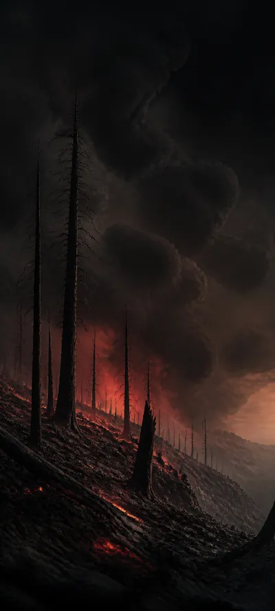 Epic Cinematic Burnt Forest