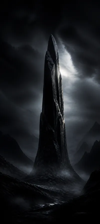 Epic Cinematic Obsidian Monolith