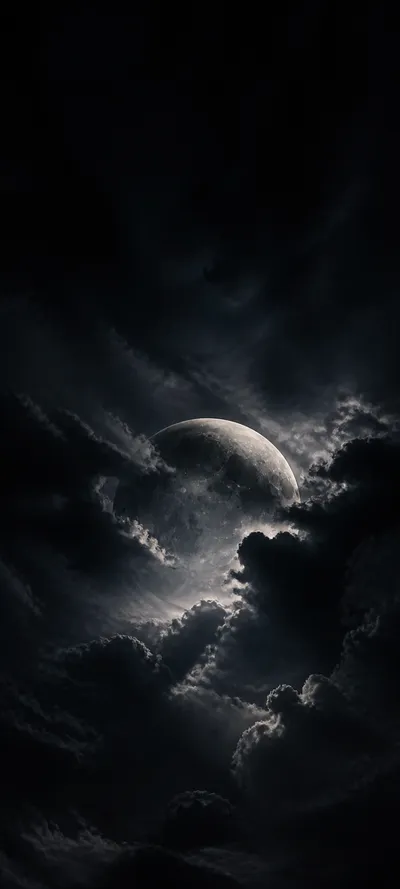 Moonlit Realm Charcoal Moon