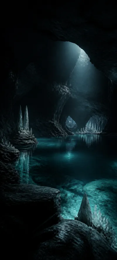 Moonlit Realm Subterranean Lake
