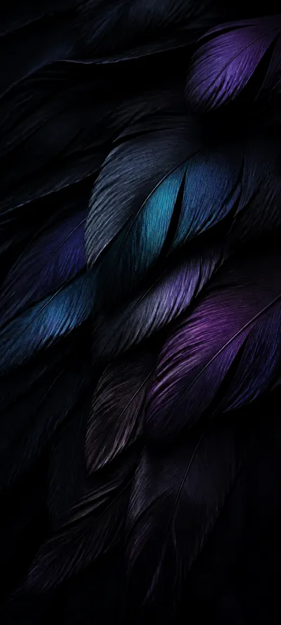 Painterly Prestige Black Feathers