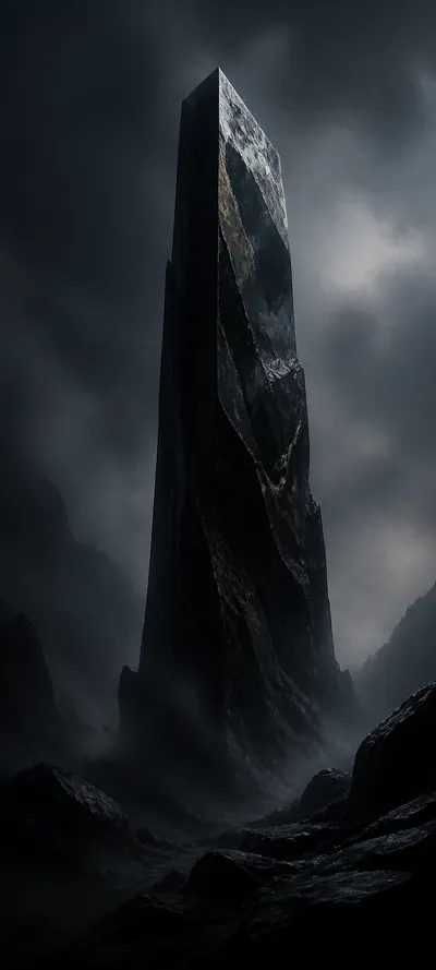 Painterly Prestige Obsidian Monolith