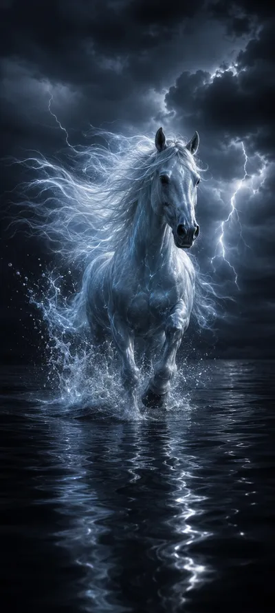 Ghostly Horse Black Water
