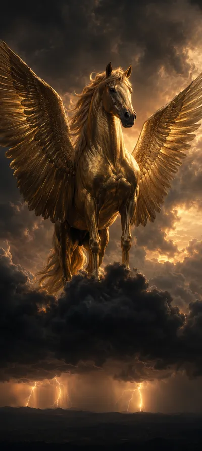 Golden Winged Horse