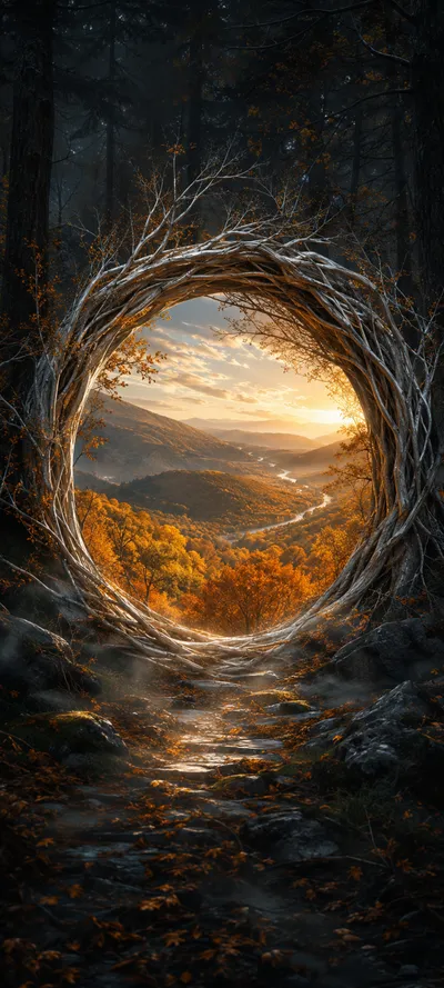 Silver Branch Autumn Portal