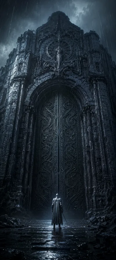 Silver Guardian Stone Gate