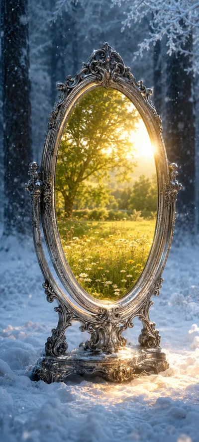 Silver Mirror Summer Meadow